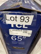 (1) TCL 4 Series 65" TV