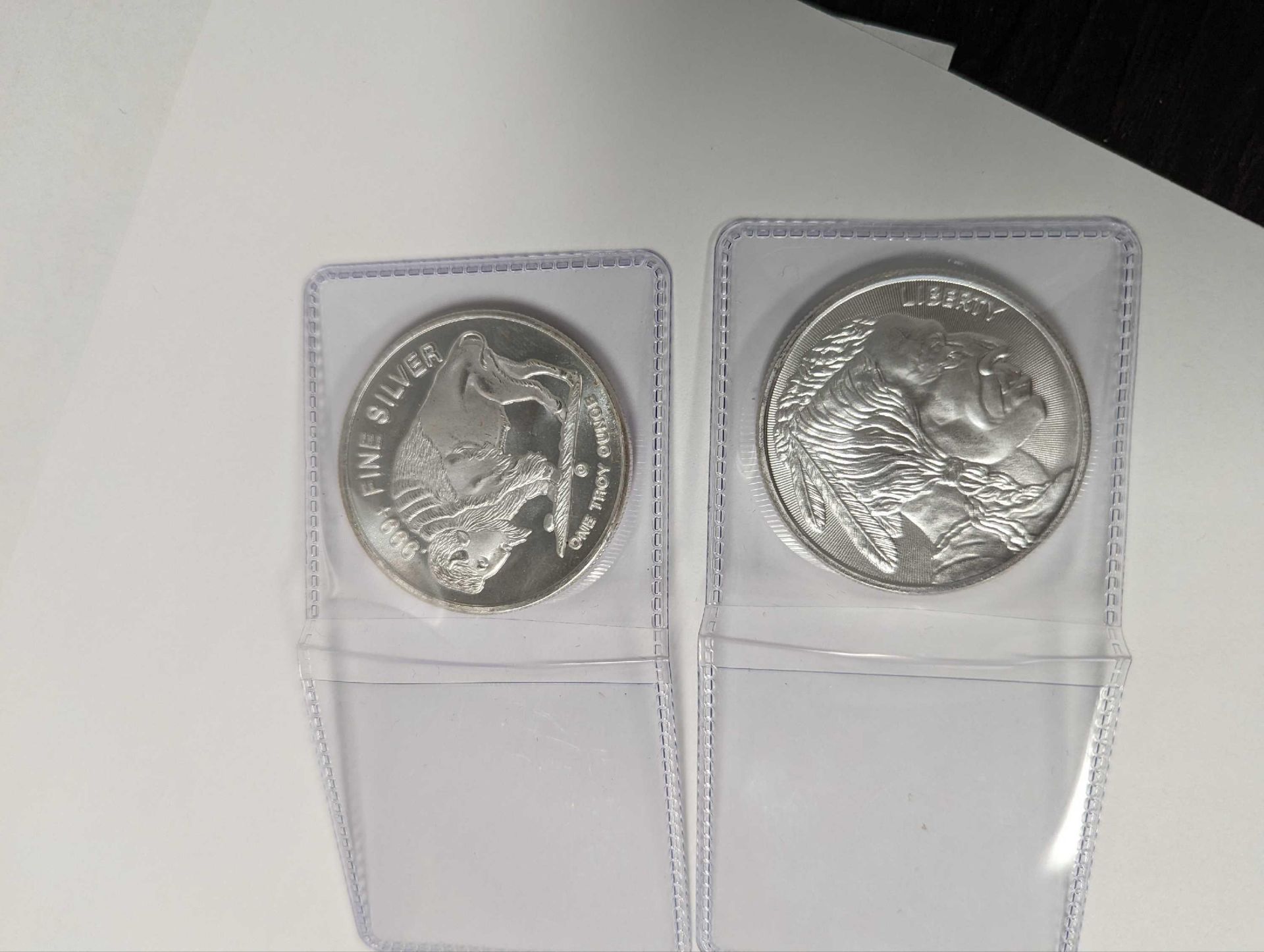 2 Silver Indian/Buffalo Silver - Image 2 of 4
