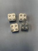 2 oz (4 pieces) collectable Lego Pieces