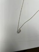 Diamond Solitaire Pendant