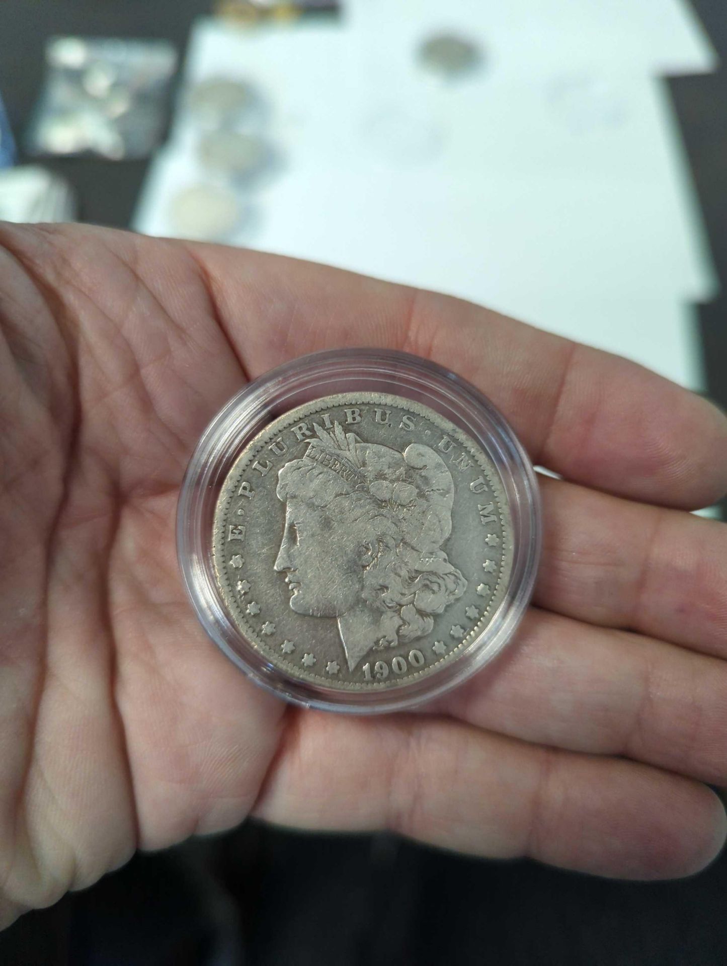 2 1900 Morgan Dollars - Image 2 of 6