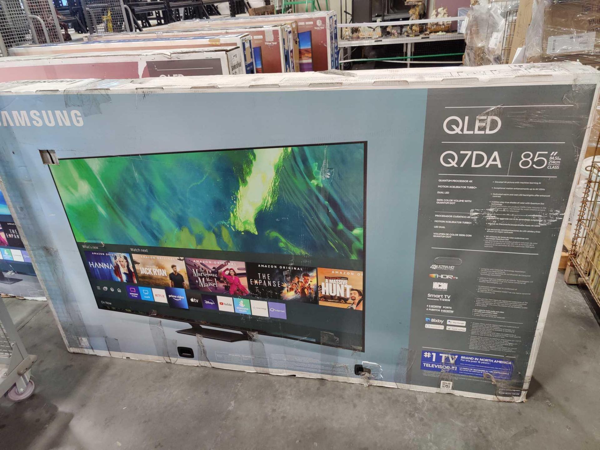 Samsung QLED Q7DA 85" (Section of TV's located near the stage) - Image 3 of 3