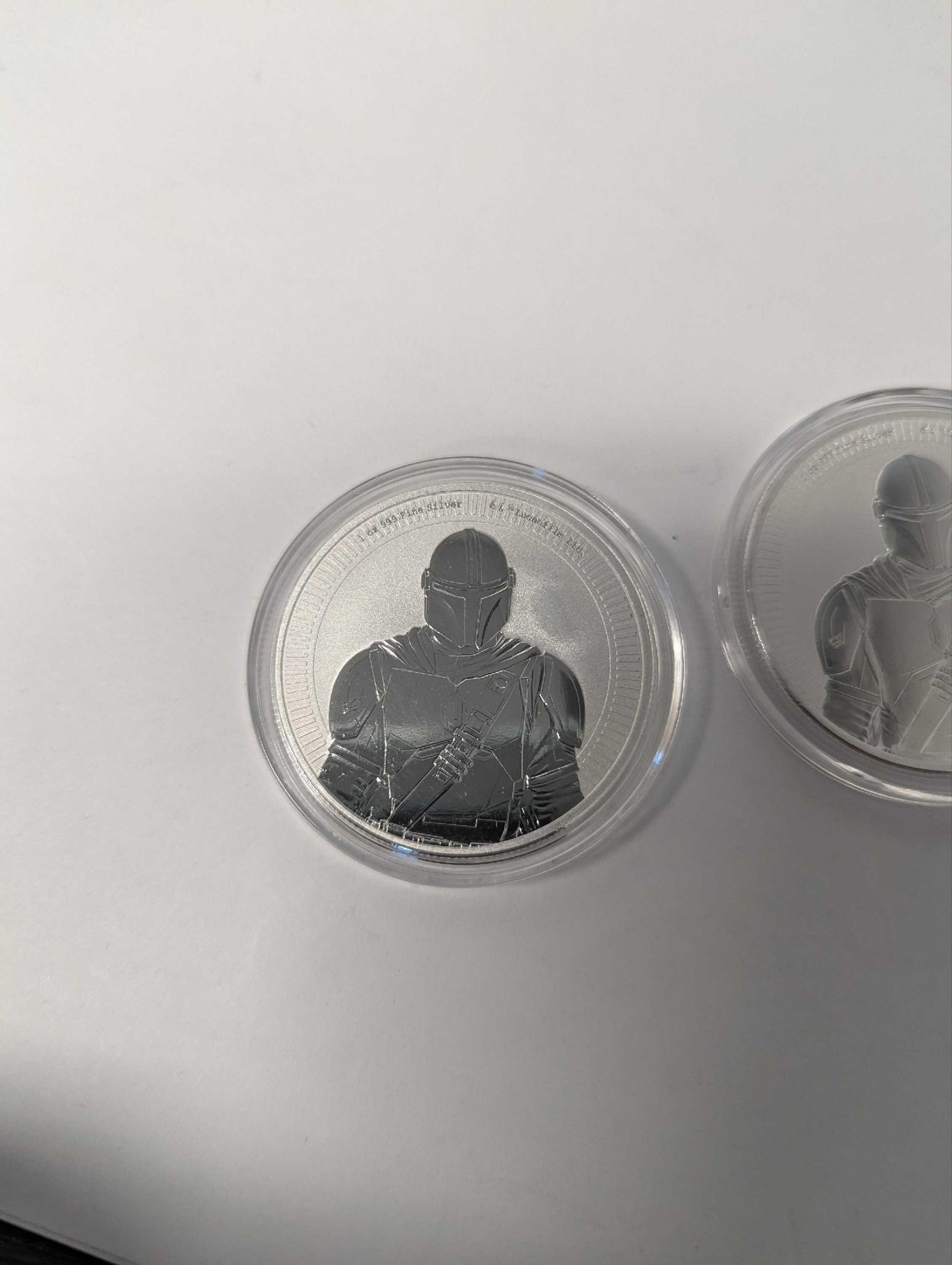 2 Mandalorian Silver Coins - Image 2 of 4