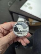 Godzilla Silver coin
