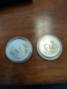 2021 and 2020 African Silver Krugerrand