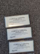 2006 Washington MINT US Currency full Set 12 Bars .999 Silver layered in 24Kt Gold in commemorative