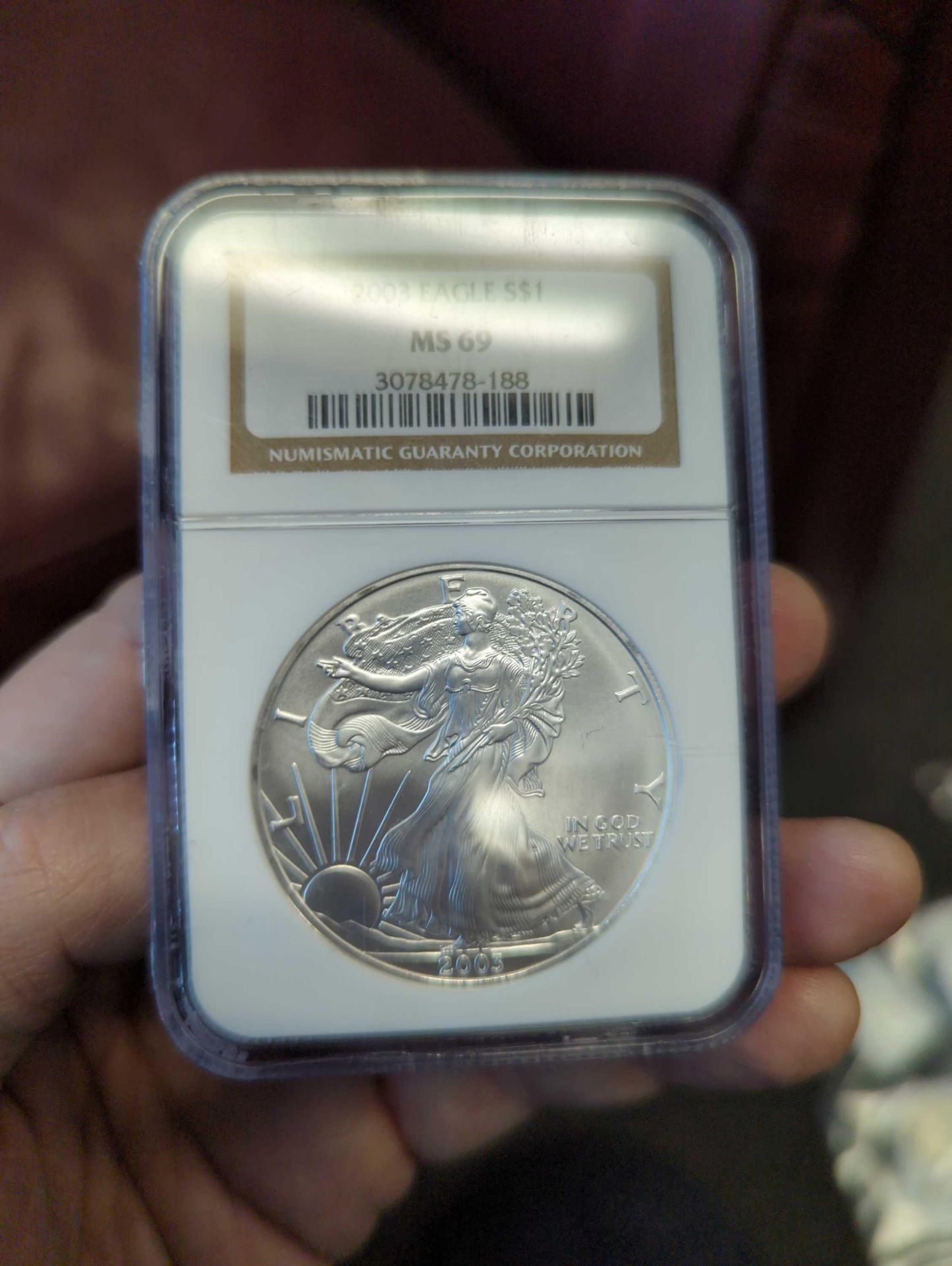 2003 Graded Silver Eagle - Image 2 of 3