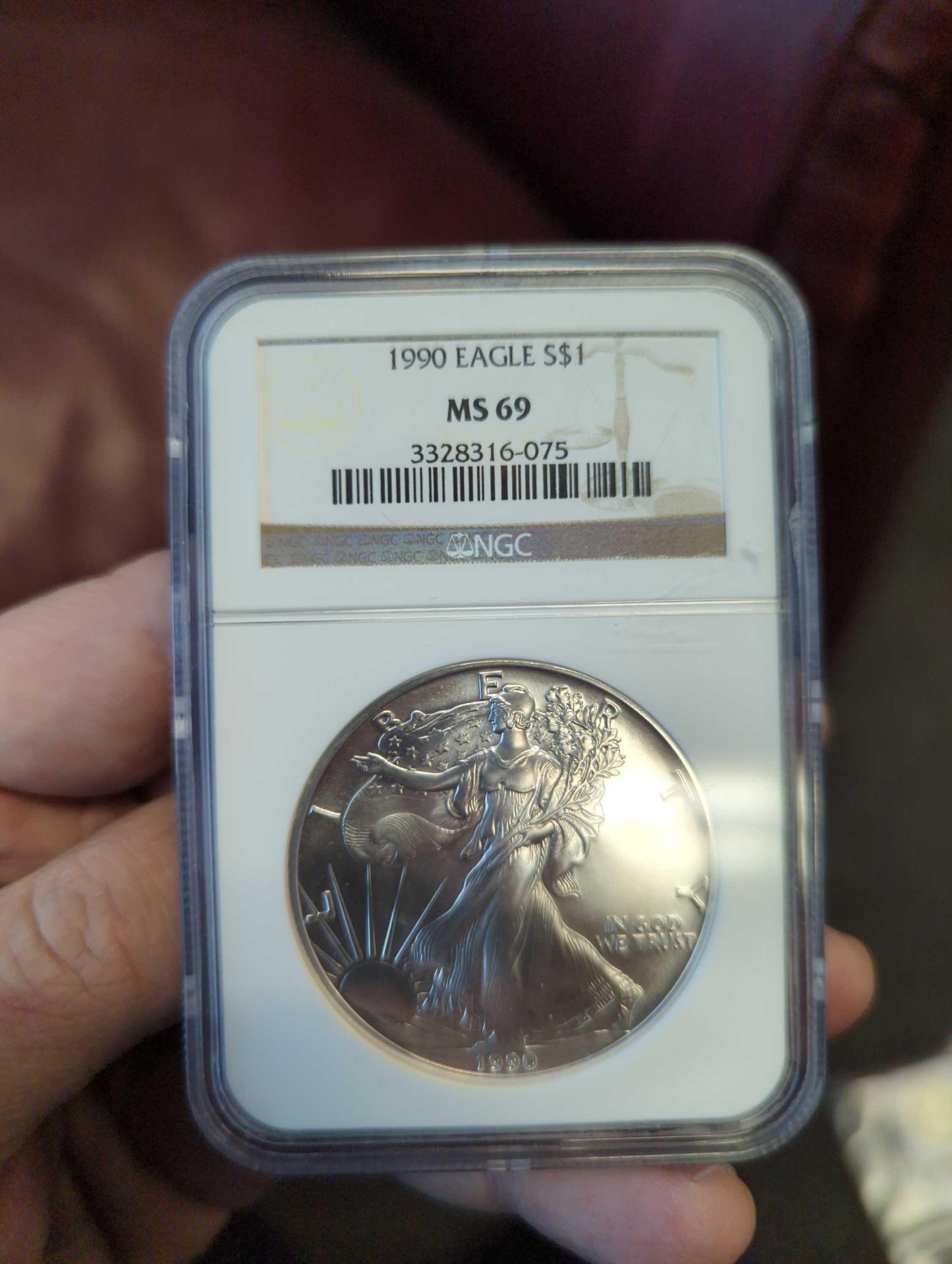 1990 Graded Silver Eagle
