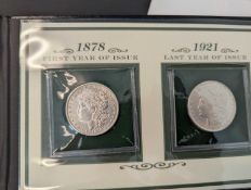 The first and last Morgan Silver Dollar