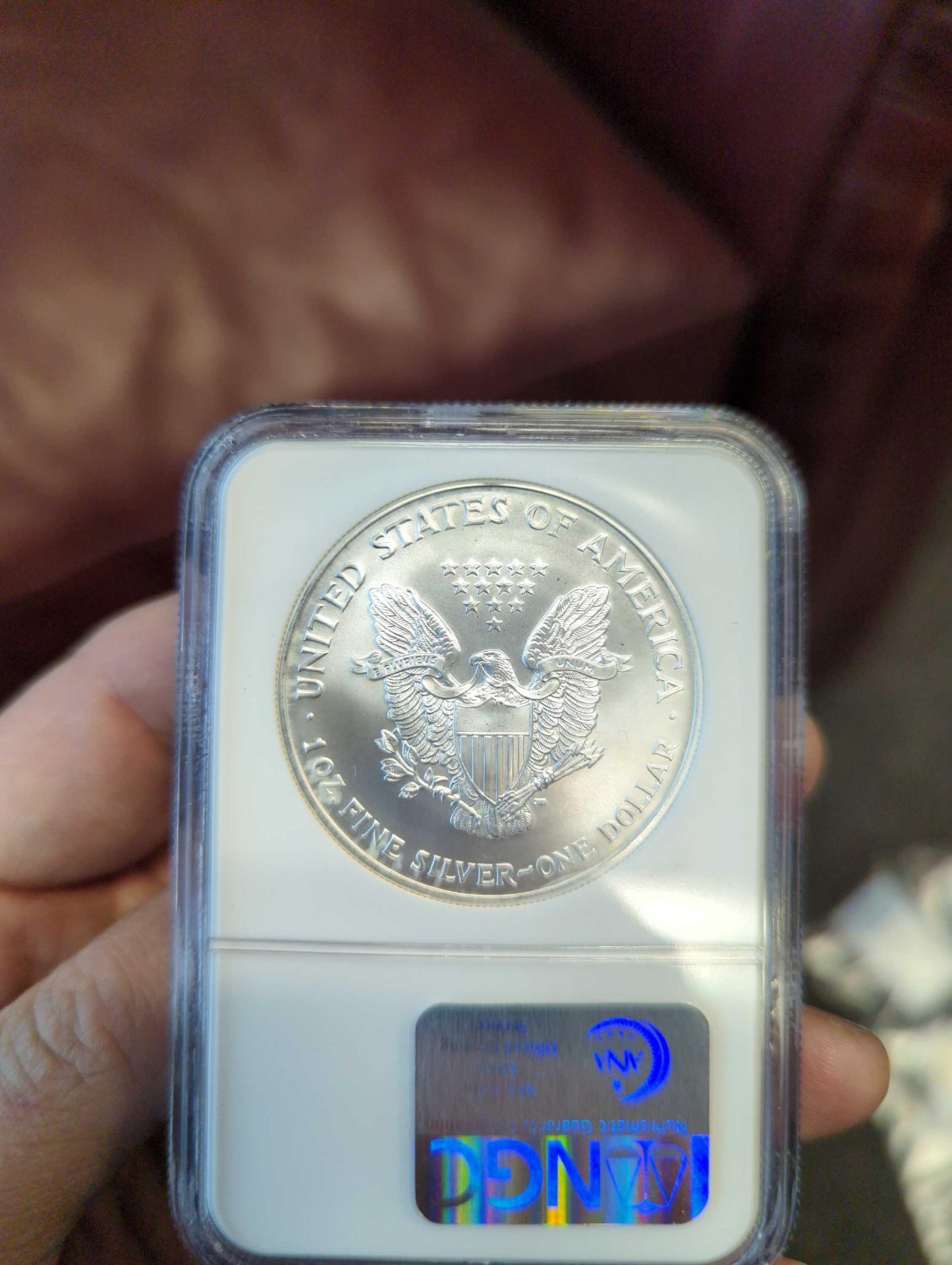 2002 Graded Silver Eagle - Image 3 of 3