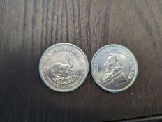 2 2020 South African Silver Krugerrands