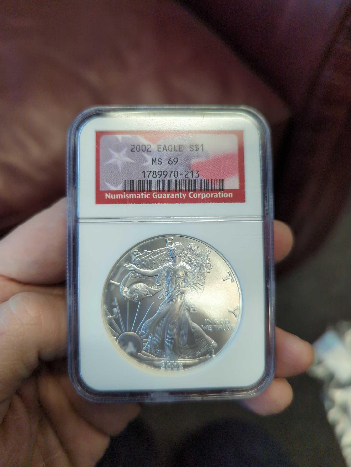 2002 Graded Silver Eagle