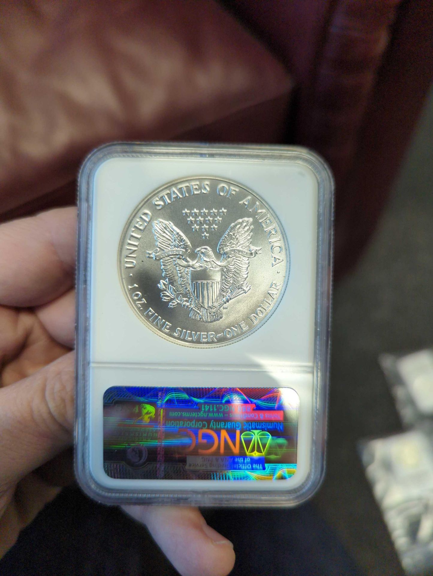 1991 Graded Silver Eagle - Image 3 of 4