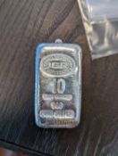 10 Oz Silver Bar Wrapped and numbered