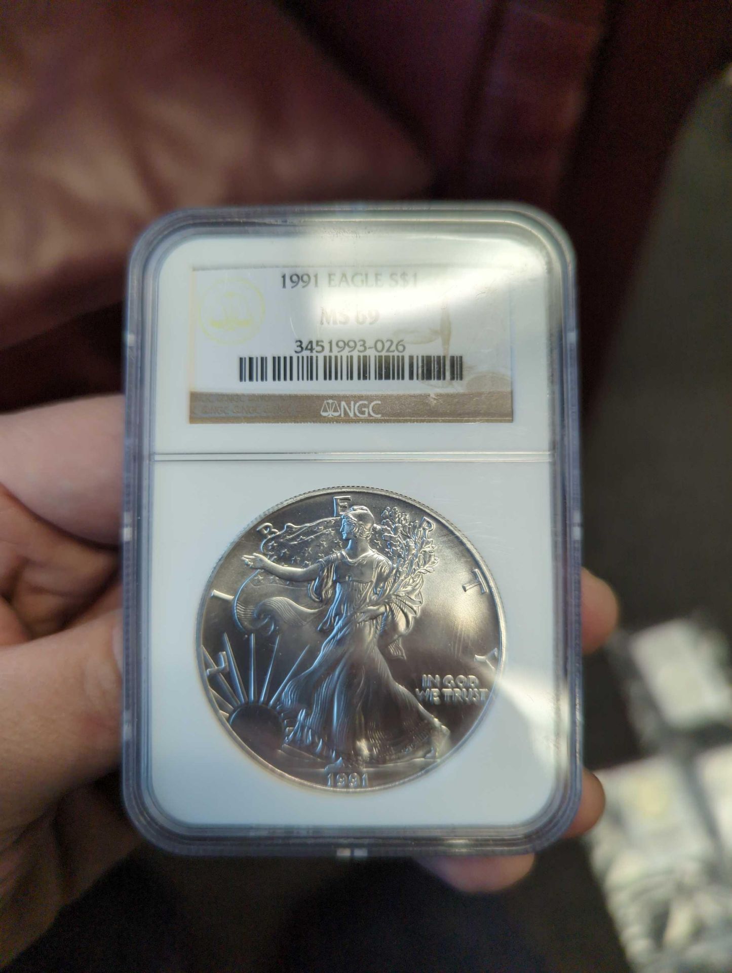 1991 Graded Silver Eagle