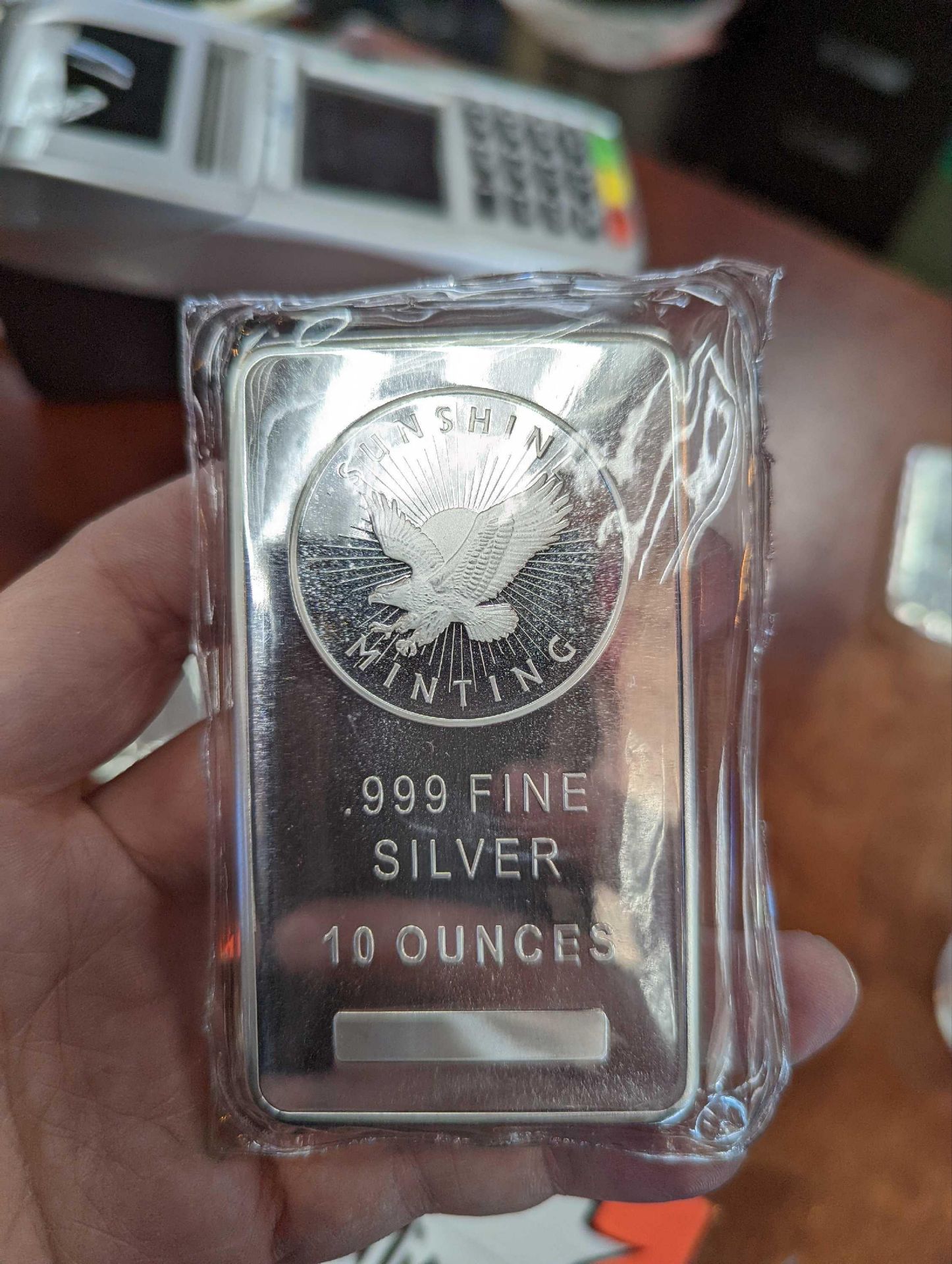 10 oz sunshine mint silver bar - Image 3 of 8