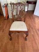 wooden chair Chippendale style