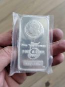 Morgan style 5 oz Silver Bar