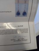 White Gold and Tanzanite Earrings