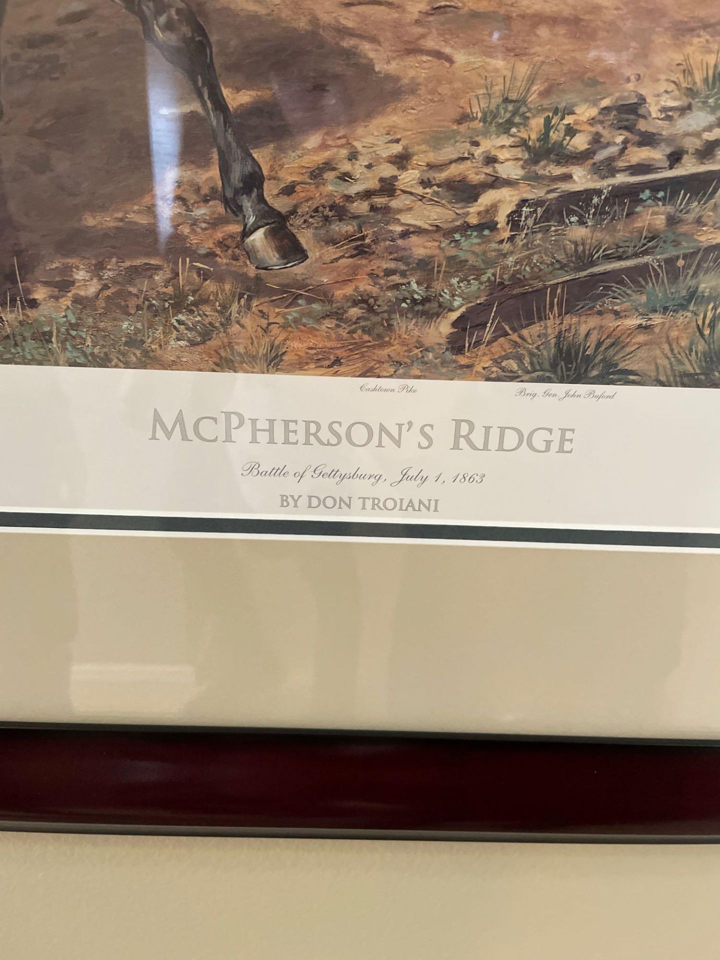 McPherson's ridge art framed print under glass 511/1300 by Don Troiani - Image 3 of 4