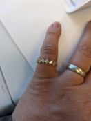 18KT yellow gold and diamond ring