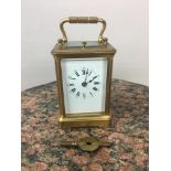 19th c French repeater carriage clock 10cm x 6 cm x 6.5cm