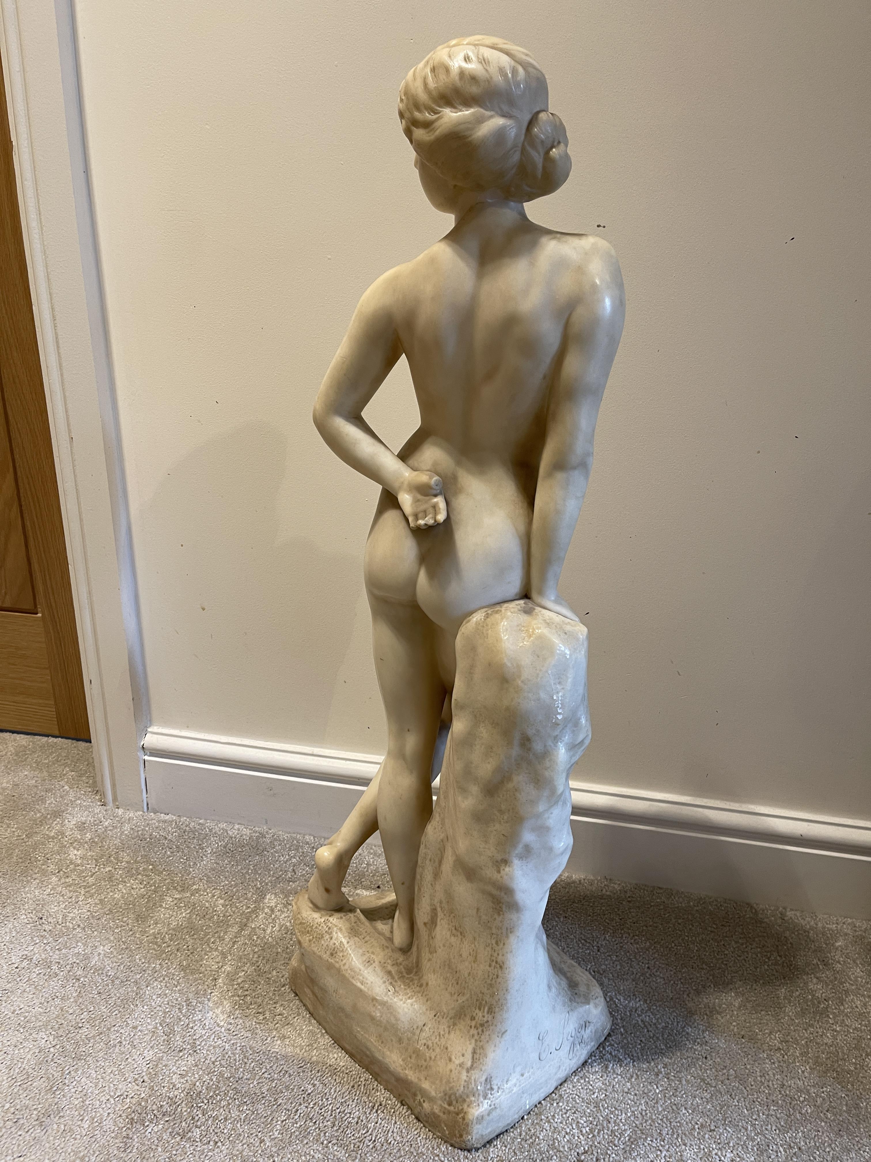 Ernst Seger Jugendschil Alabaster nude of a woman - Image 4 of 10
