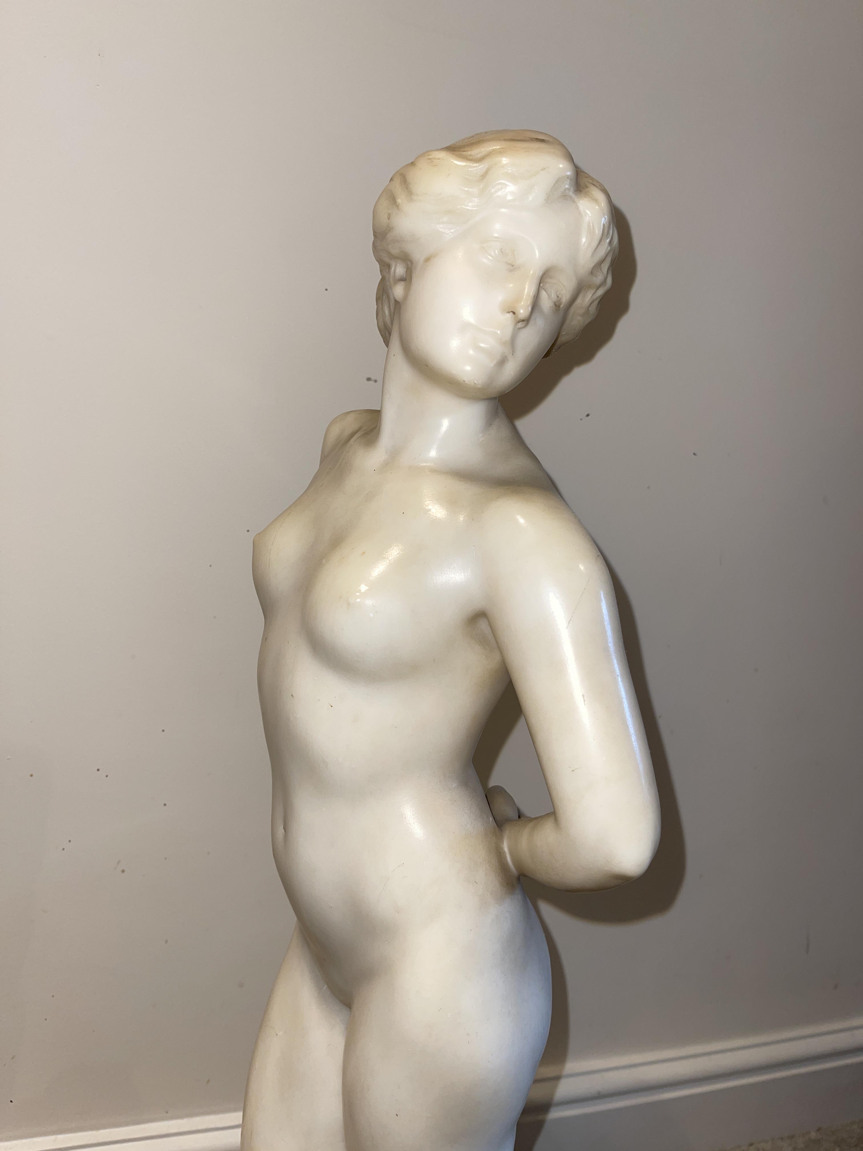 Ernst Seger Jugendschil Alabaster nude of a woman - Image 7 of 10