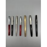 Qty of pens to include Parker, and gold plated exa