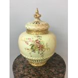 Royal Worcester large Pot Pourri jar with lid and pierced cover, RD Number 1286