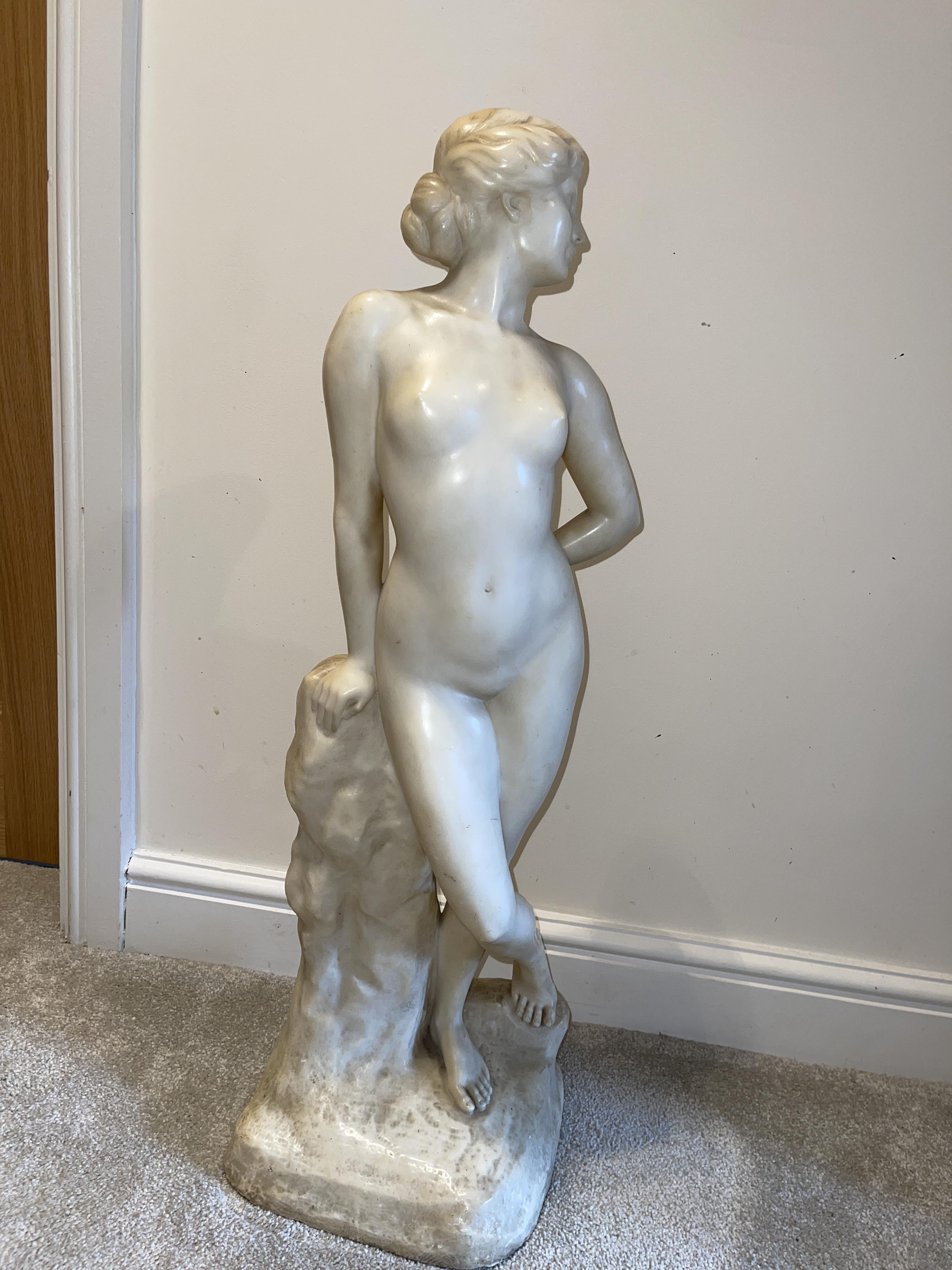 Ernst Seger Jugendschil Alabaster nude of a woman - Image 9 of 10