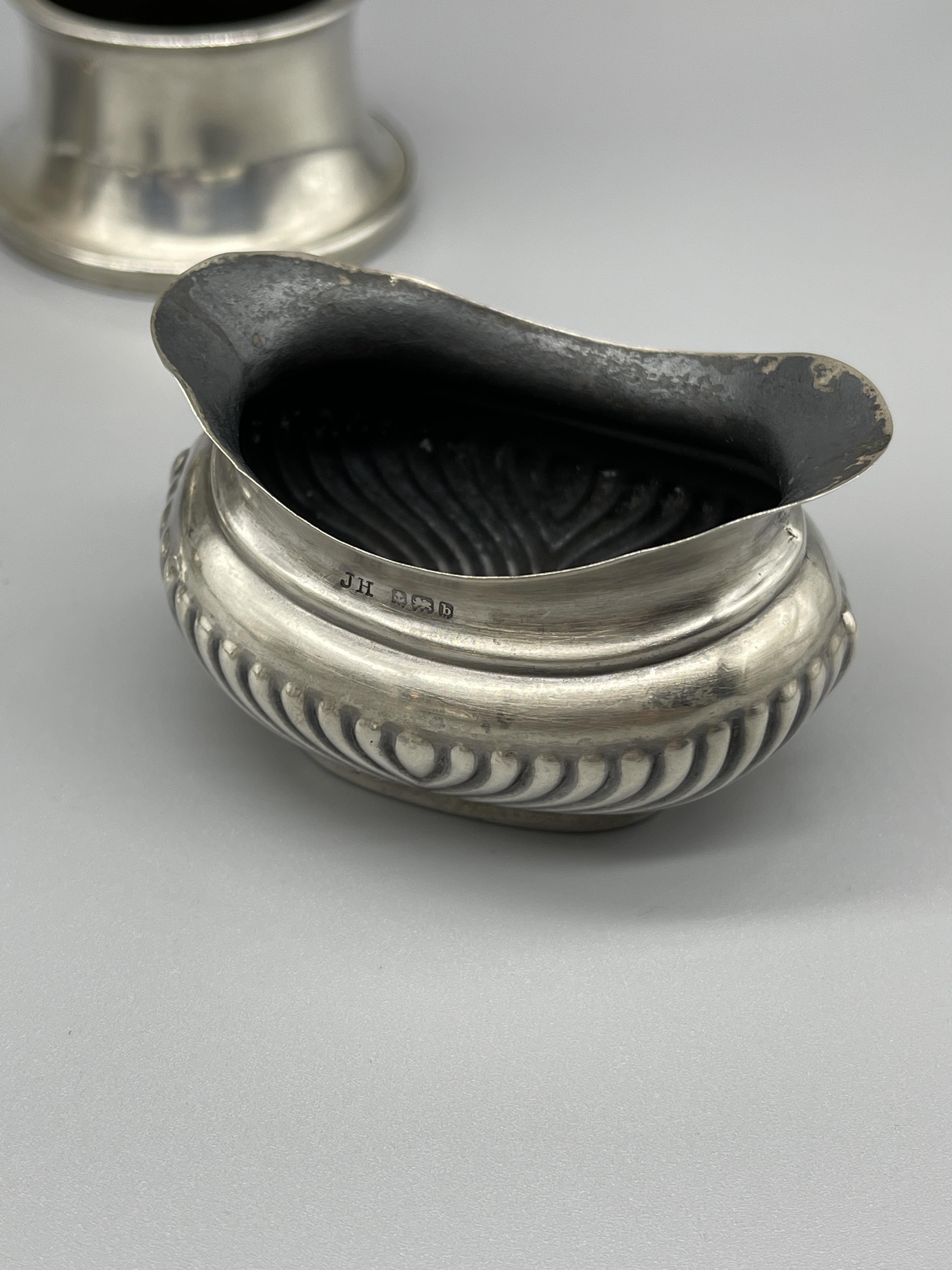 Qty hm silver salts and napkin rings.280 G - Image 6 of 7