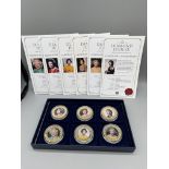 Diamond Jubilee 24 Carat Gold Plated Set Of Six $1