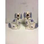 Pair of Staffordshire dogs.