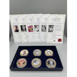 Diamond Jubilee 24 Carat Gold Plated Set Of Six $1