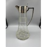 English silver hallmarked claret jug Birmingham 19