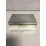 HM Silver cigarette box