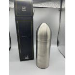 Boxed Dunhill bullet cocktail shaker 8" high