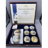 250 Years HMS Victory Collection Set Of 6 Gold Plated Proof.