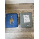 Two Vintage postcard albums, with birthday, greeti