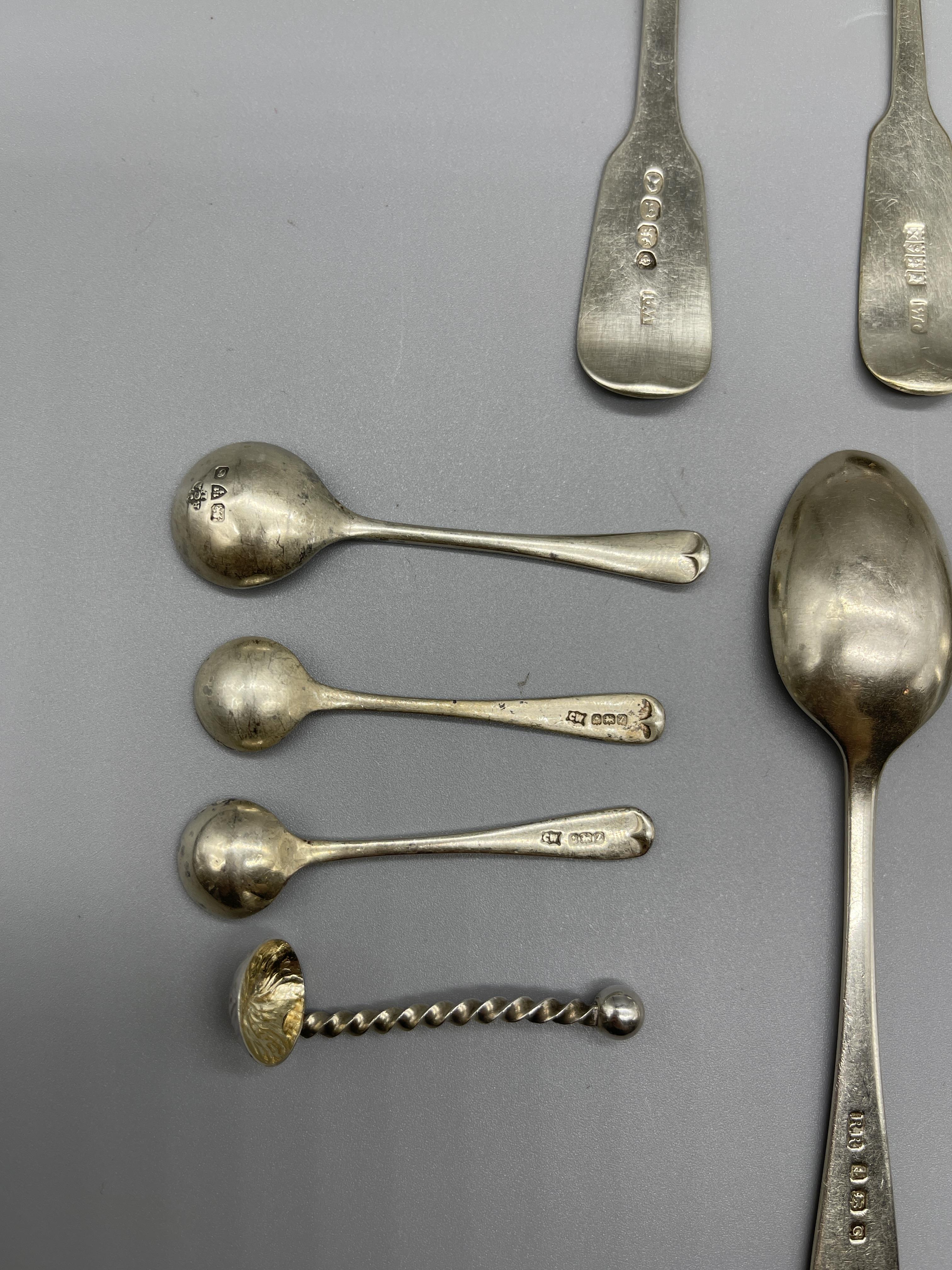 Qty HM silver spoons. 180G - Image 5 of 5