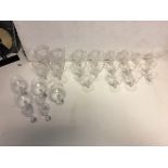 Stuart cut crystal air twist goblets