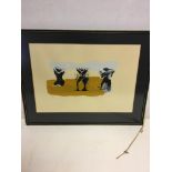 Three abstract pictures, Ltd Ed print 4/25 signed