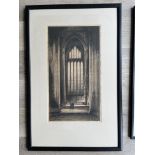 "The Church" Pencil Drawing.. Signed E.Howard. H50