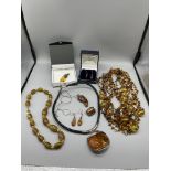 Amber Jewellery, necklaces, pendants etc.