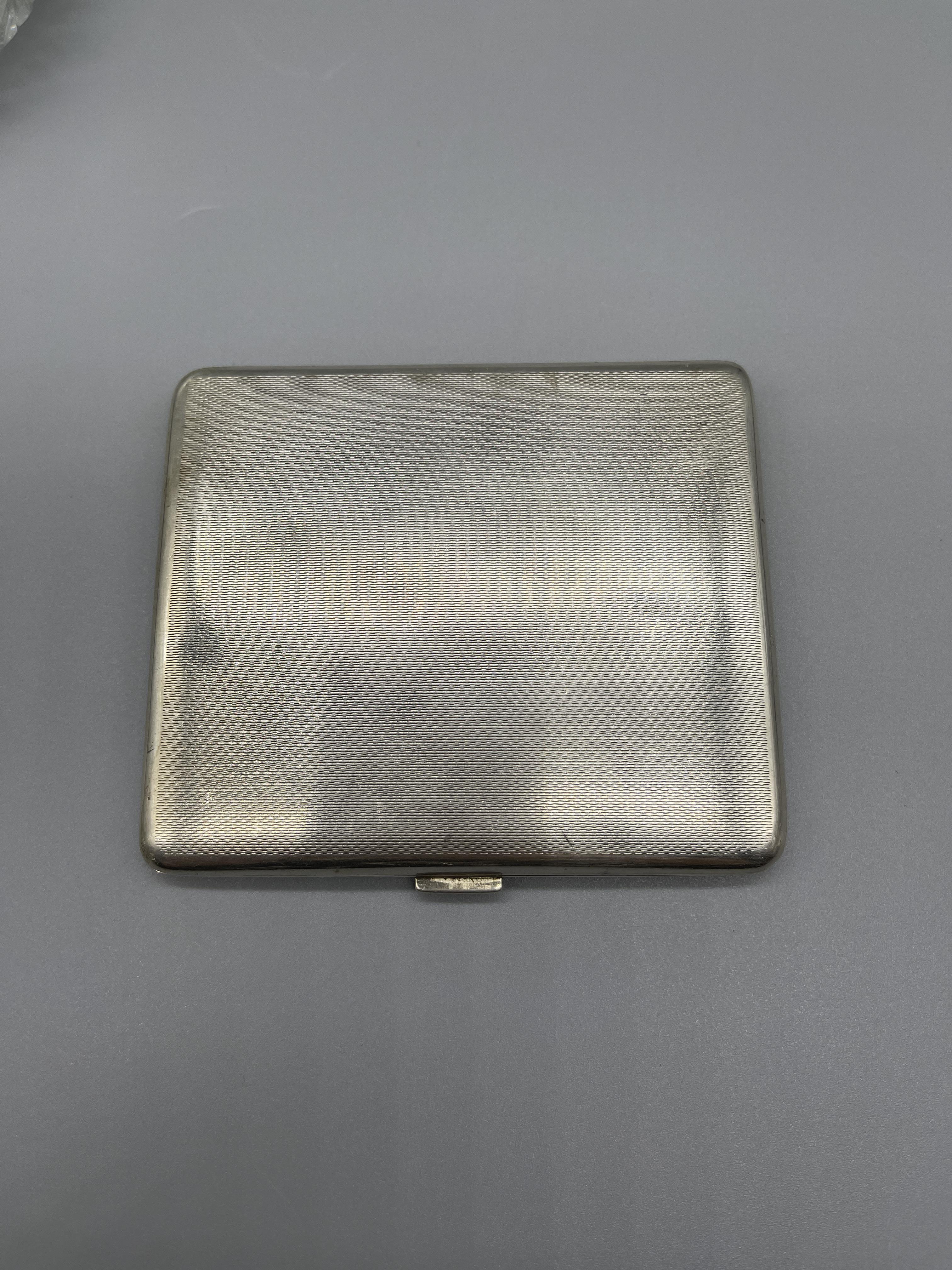 HM Silver cigarette case and Silver necked perfume - Image 5 of 8