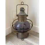 Vintage unusual; ships lantern by J Harvie & Co lt