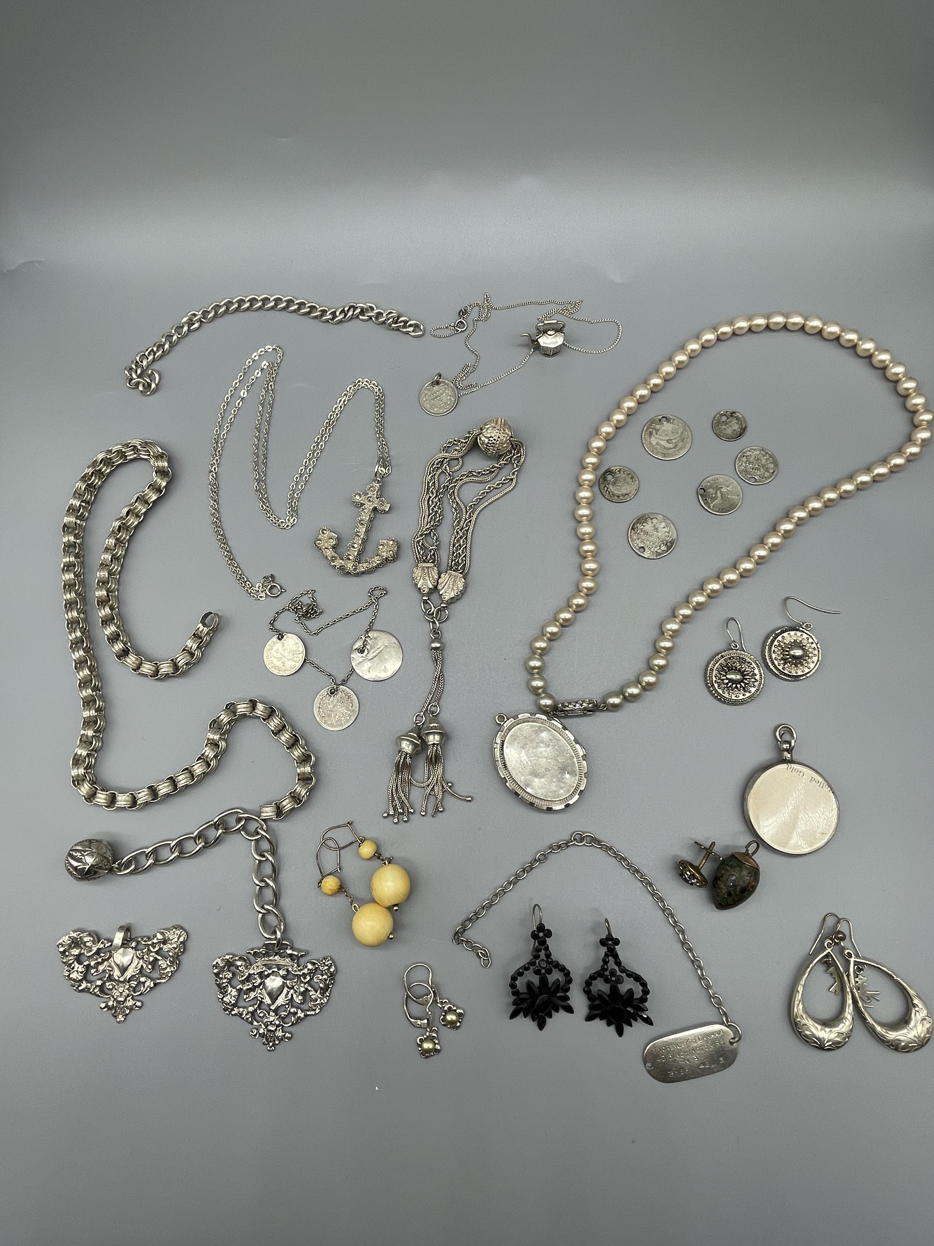 Silver Jewellery and dress jewellery - Image 2 of 7