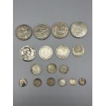 Qty of Silver coins to crowns, 1893, 1935, 1937, V