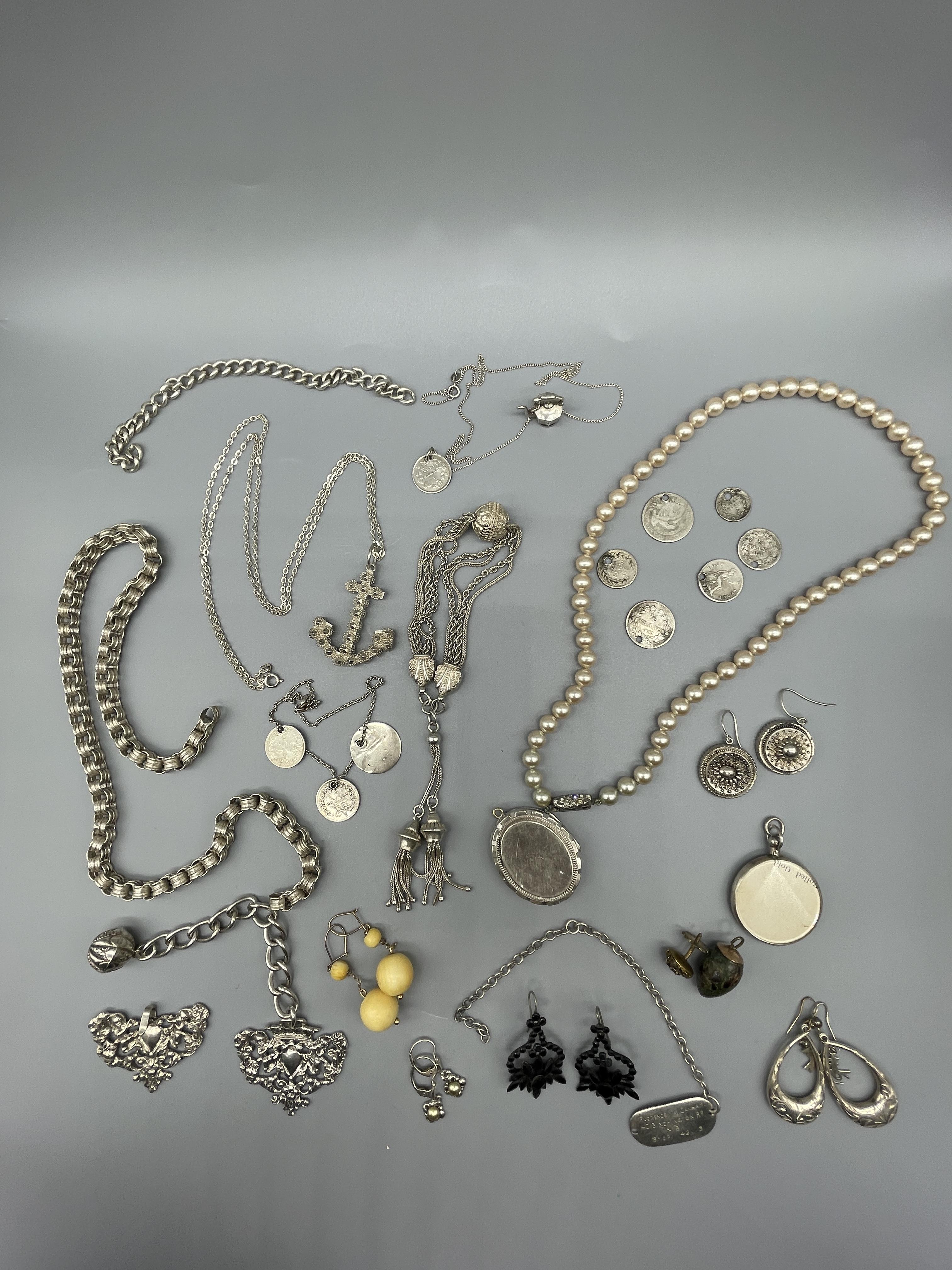 Silver Jewellery and dress jewellery - Image 7 of 7